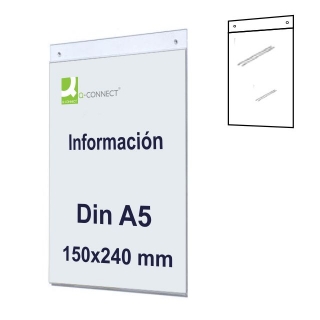 Placa de pared tipo metacrilato, Din  Q-connect QF-10705CSTP