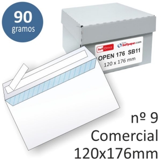 Caja de sobres 120x176 autoadhesivos  Liderpapel OPEN176