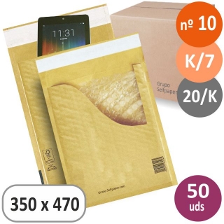 Sobres bolsas burbujas acolchados, n 10,  Q-connect KF16587
