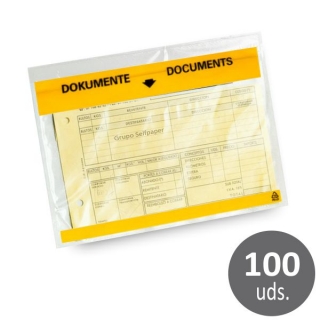 Sobres transparentes envío documentacion 122x160