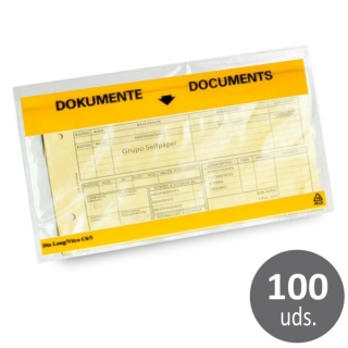 Sobres contiene documentos 120x225 mm,