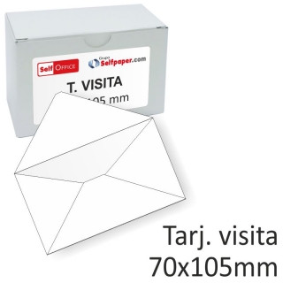 Sobres tarjetas de visita 70x105 mm,  Self-office SOBRETV100